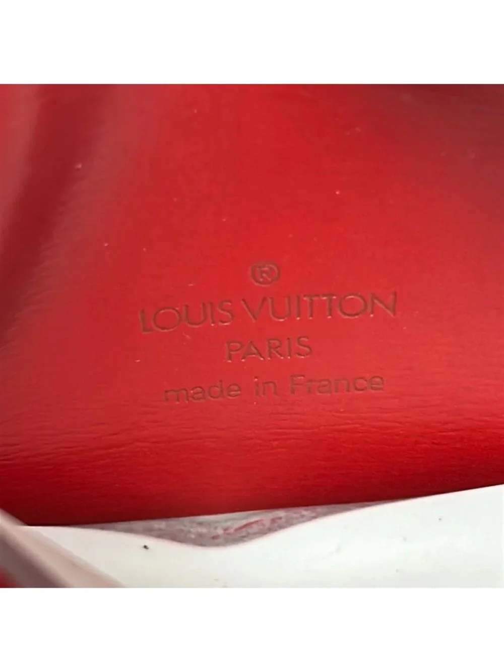 Louis Vuitton Pass Case Epi Porte 2 Cartes Vertical Castilian Red Leather Card